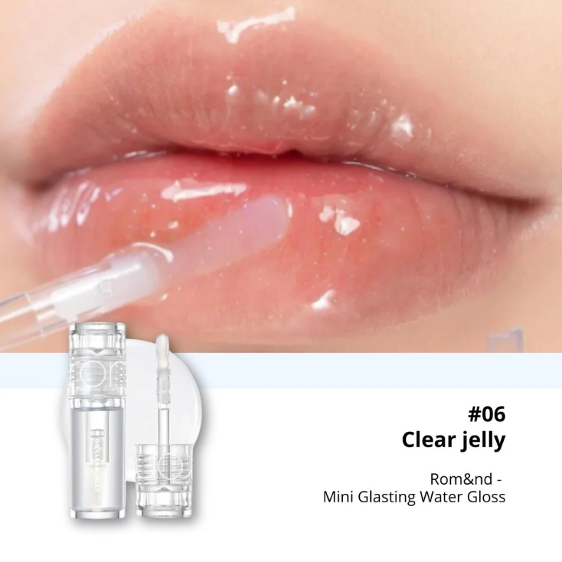 [CLEARANCE] [EXPIRY MARCH 2027] ROMAND Mini Glasting Water Gloss (06 Clear Jelly)