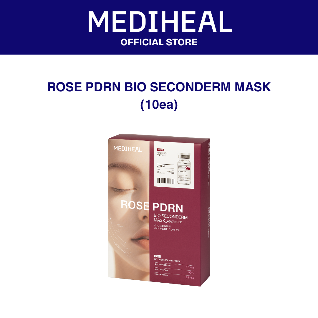 MEDIHEAL Rose PDRN Bio Seconderm Mask Lifting 10ea (AD)