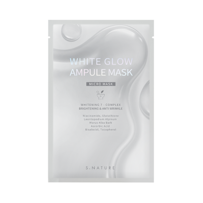 S.NATURE White Glow Ampule Mask (1ea/5ea)