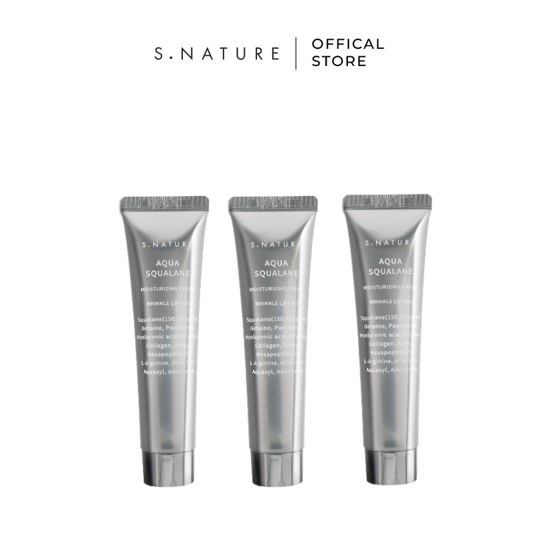 [FREE GIFT] S.NATURE Aqua Squalane Moisturizing Cream 10ml x3