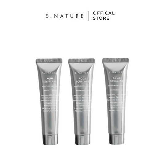 [FREE GIFT] S.NATURE Aqua Squalane Moisturizing Cream 10ml x3