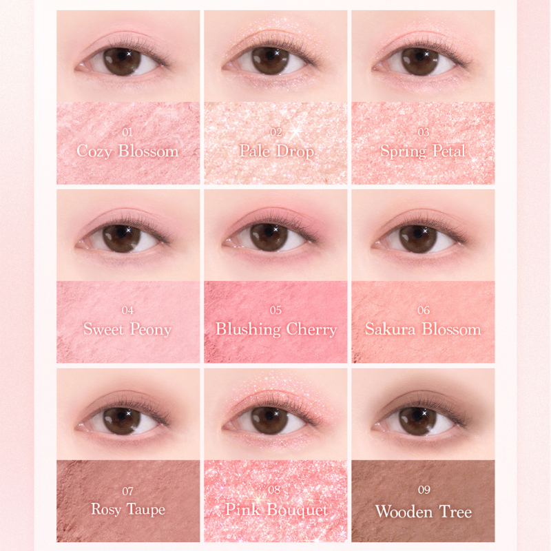 DASIQUE Shadow Palette [Pink Blossom Collection] - 2 Colors to Choose