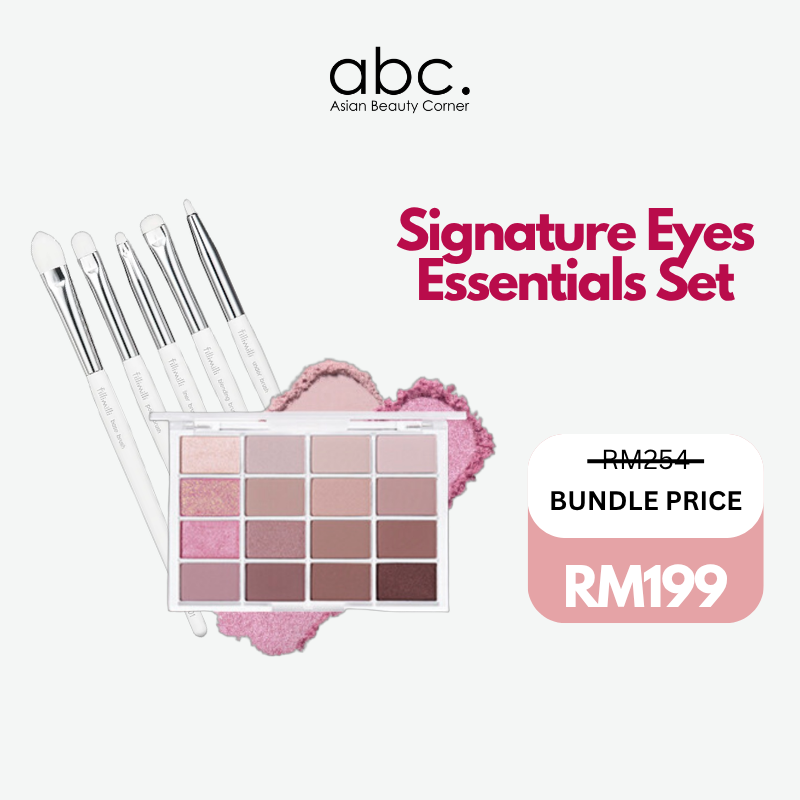 Signature Eye Essentials Set - Fillimilli Eye Brush Pro Collection + WAKEMAKE Soft Blurring Eye Palette