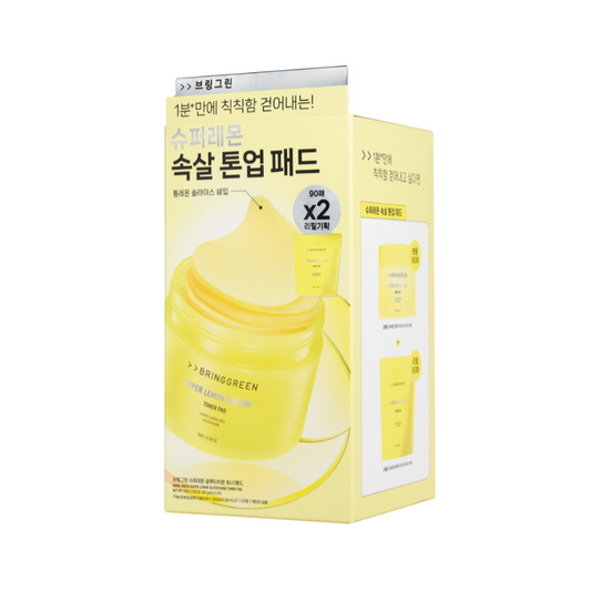 BRINGGREEN Super Lemon Glutathione Toner Pad Double Set