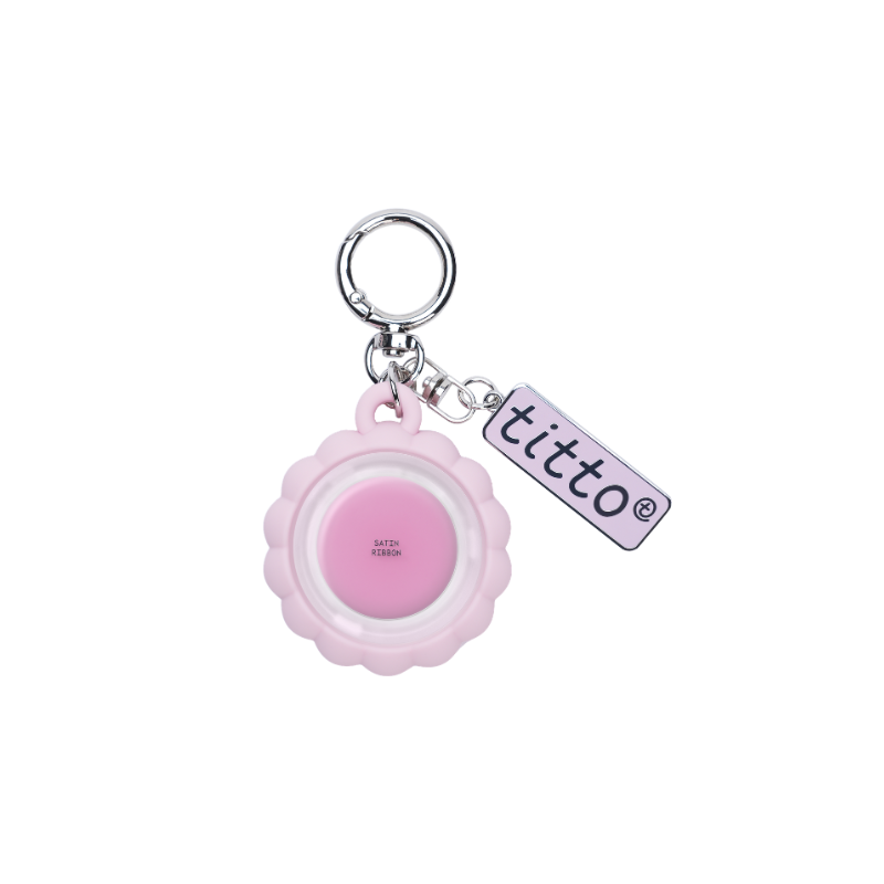 TITTO Logo Keyring Pink