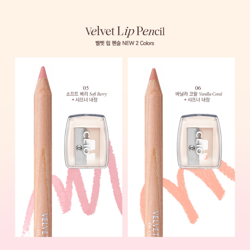 CLIO Velvet Lip Pencil Set - 12 Color to Choose
