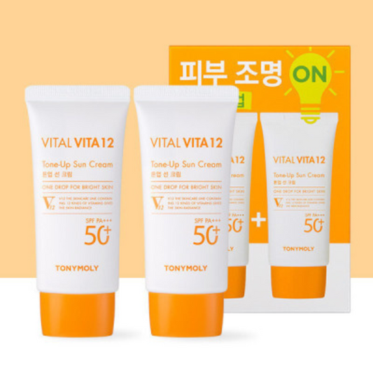 TONY MOLY Vital Vita12 Tone-Up Sun Cream Set