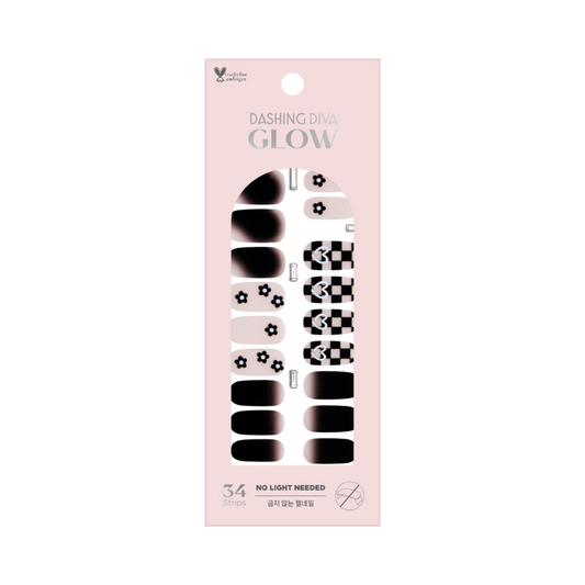 DASHING DIVA Glow Gel Strip Mani Adorable WMA022