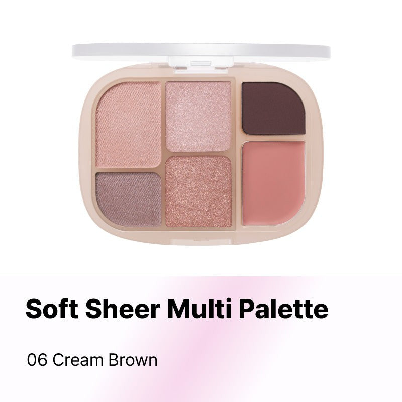 WAKEMAKE SOFT SHEER MULTI PALETTE - 8 colors to choose