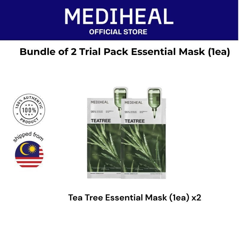 Bundle of 2 Mediheal Trial Pack Essential Mask (1ea x2)