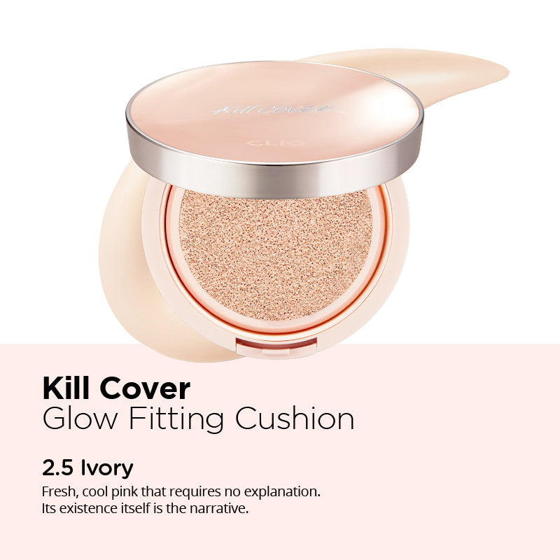 CLIO Kill Cover Glow Fitting Cushion SPF50+ PA+++ [6 Shades to Choose] [CLEARANCE]