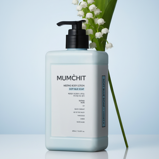 MUMCHIT Melting Body Lotion Soft Blue Soap - 400ml