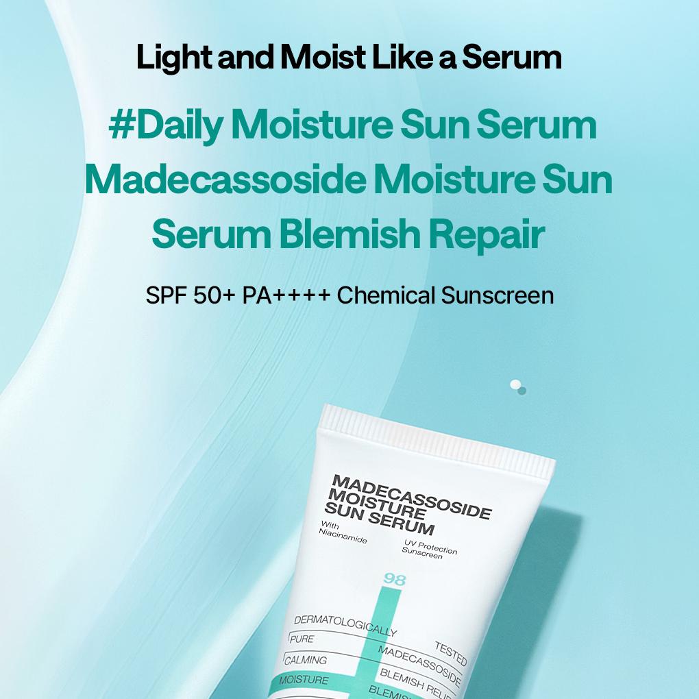 [Sachet] MEDIHEAL Madecassoside Moisture Sun Serum Blemish Repair (Ver.2)