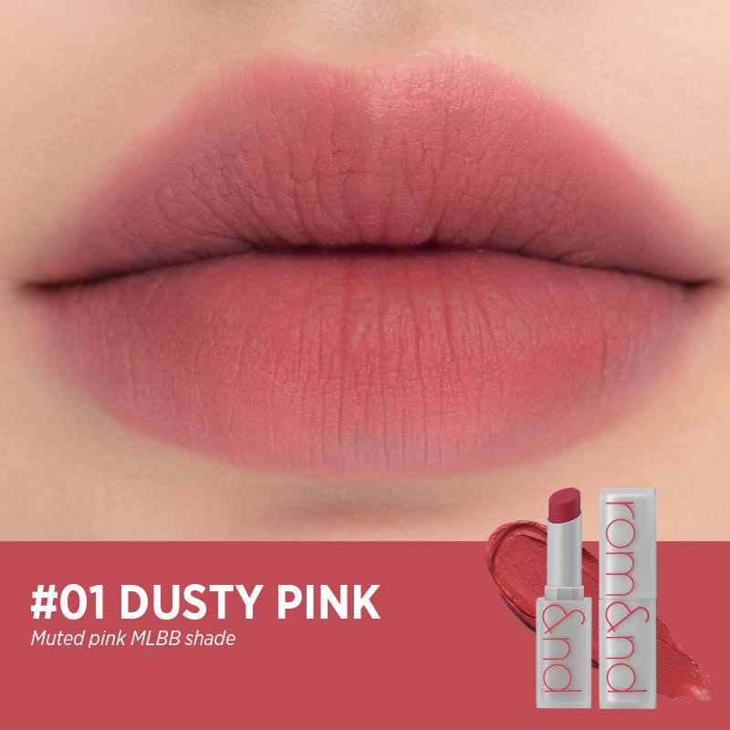 [CLEARANCE] [EXPIRY DATE APRIL 2026] ROMAND Zero Matte Lipstick #01 Dusty Pink