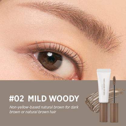 ROMAND Han All Brow Cara/Fixer - 4 Color to Choose [Packaging Issues]