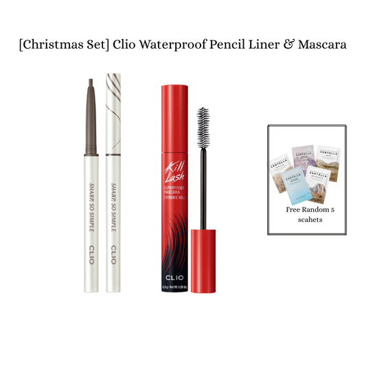[Christmas Set] Clio Waterproof Pencil Liner & Mascara