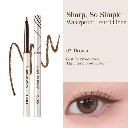 CLIO Sharp So Simple Waterproof Pencil Liner (24AD) - 11 Colors to Choose