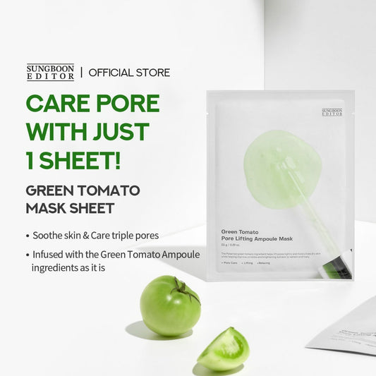[Pre Order] SUNGBOON EDITOR Green Tomato Pore Lifting Mask 1ea