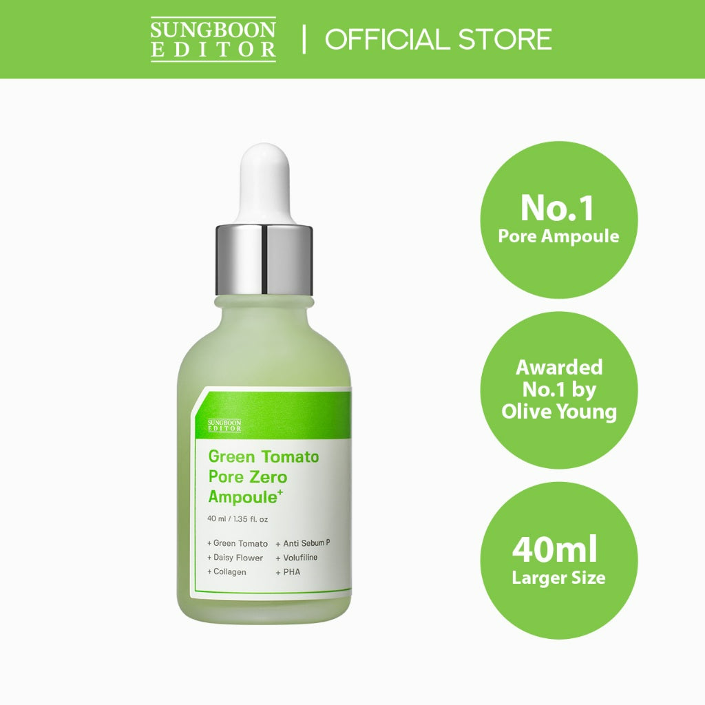 SUNGBOON EDITOR Green Tomato Pore Zero Ampoule+ 40ml