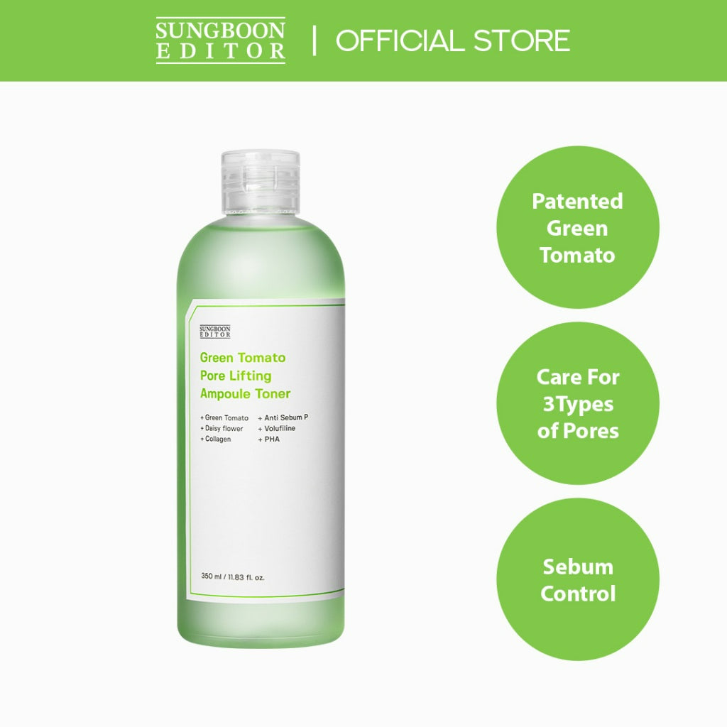 SUNGBOON EDITOR Green Tomato Pore Lifting Ampoule Toner (350ml)