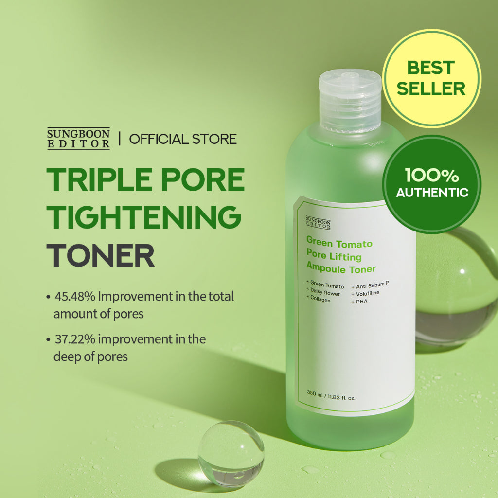 SUNGBOON EDITOR Green Tomato Pore Lifting Ampoule Toner (350ml)