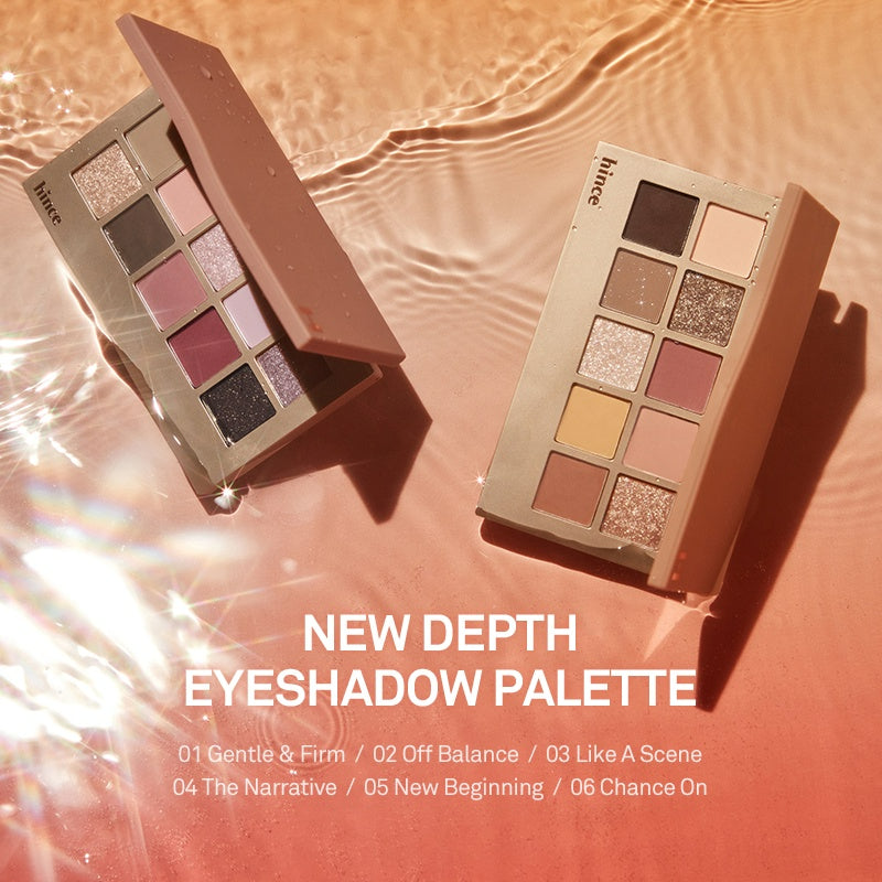 hince New Depth Eyeshadow Palette - 6 Colours to Choose