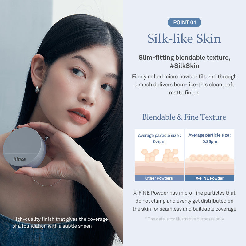 hince Second Skin Mesh Matte Cushion - 4 Colors to Choose