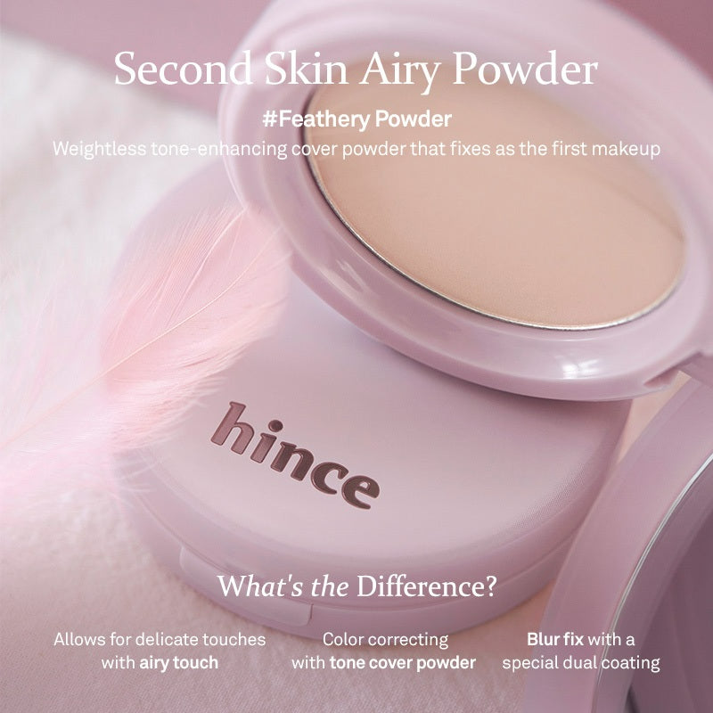 hince Second Skin Airy Powder - 2 Colors to Choose