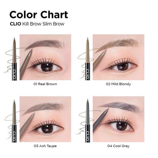 CLIO Kill Brow Slim Brow - 4 Color to Choose