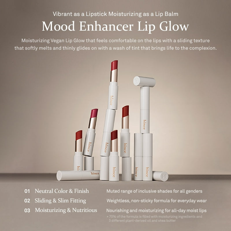 hince Mood Enhancer Lip Glow - 5 Colors to Choose