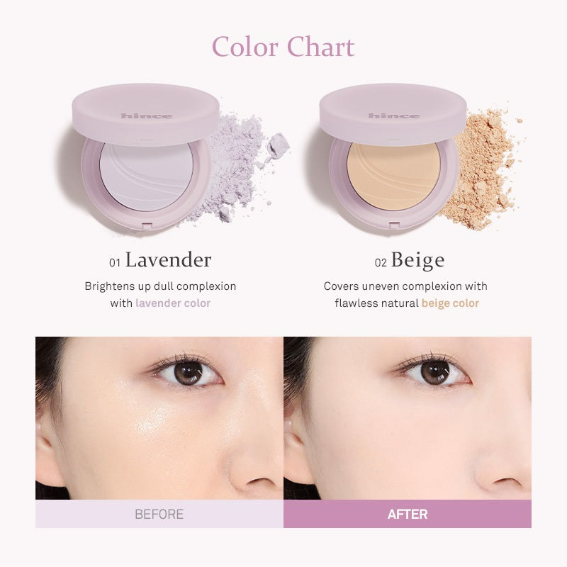 hince Second Skin Airy Powder - 2 Colors to Choose