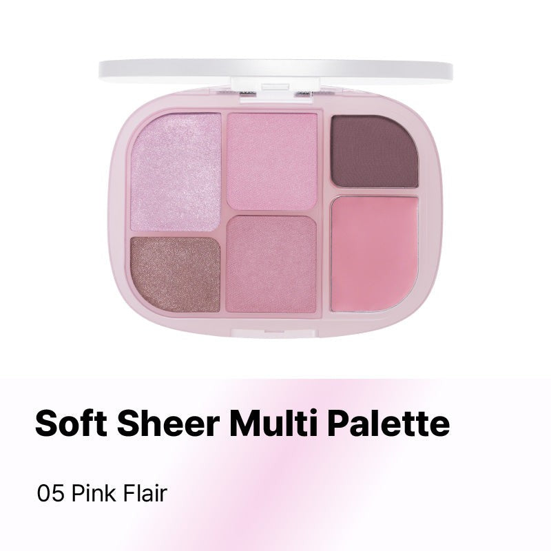 WAKEMAKE SOFT SHEER MULTI PALETTE - 8 colors to choose