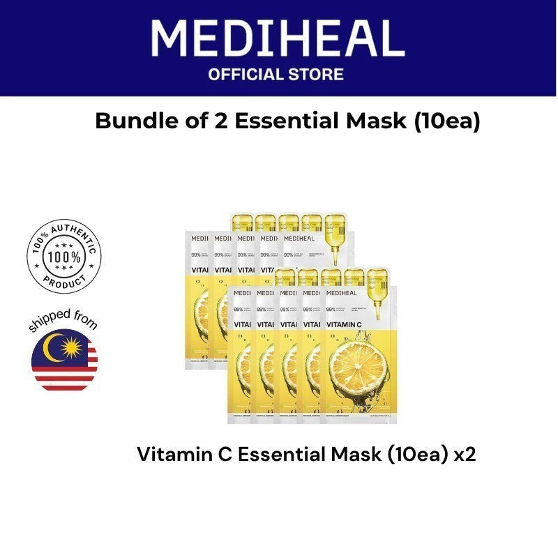 Bundle of 2 Mediheal Essential Mask (10ea x2)