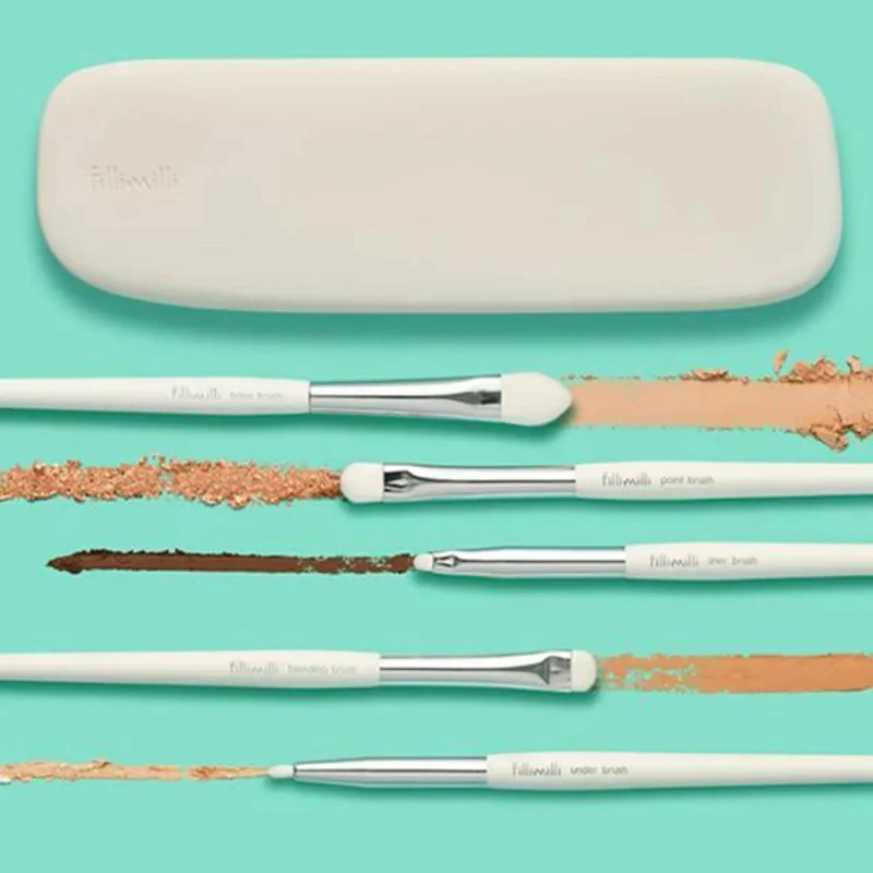 Signature Eye Essentials Set - Fillimilli Eye Brush Pro Collection + WAKEMAKE Soft Blurring Eye Palette