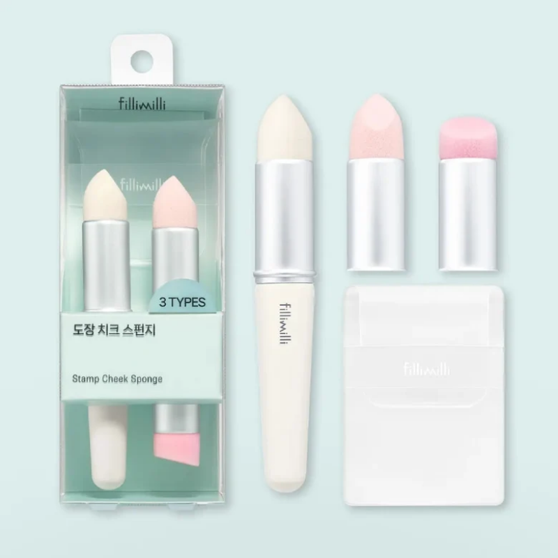 Seamless Blush & Blend Duo - Wakemake Shaking Blur Cheek + Fillimilli Stamp Cheek Sponge
