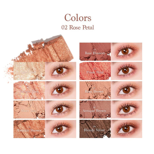 DASIQUE Shadow Palette #02 Rose Petal [Packaging Issue]