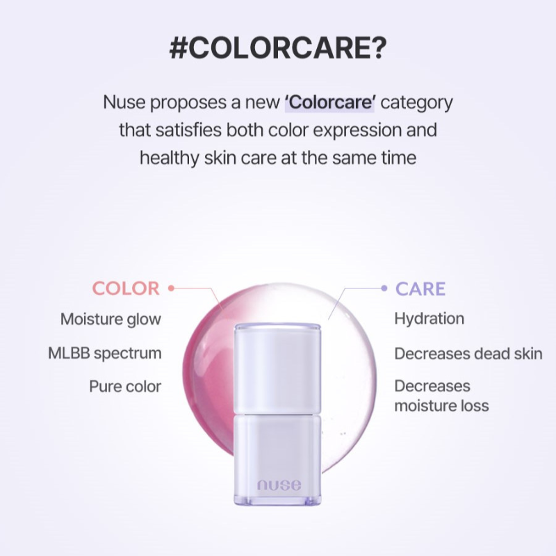 Nuse Care Liptual Coolower Collection - 4 Color to Choose