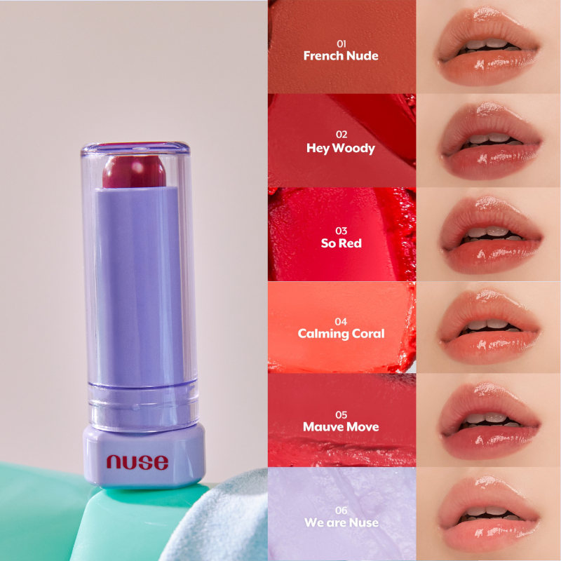 Nuse Color Care Lipbalm - 6 Color to Choose