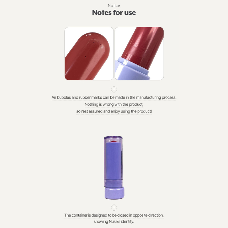 Nuse Color Care Lipbalm - 6 Color to Choose