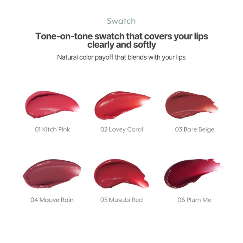 Nuse Mousse Liptual - 6 Color to Choose