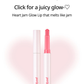[CLEARANCE] [EXPIRY FEB 2027] PERIPERA Heart Jam Glow Lip #01 Peach Fondue