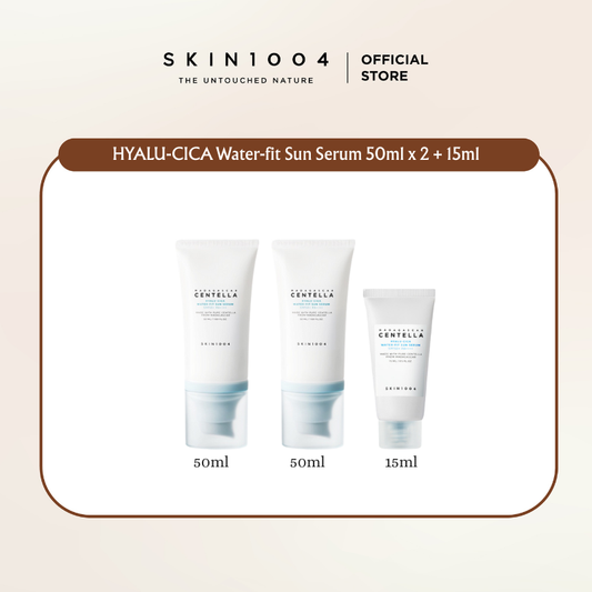 [Pre-Order] SKIN1004 Madagascar Centella HYALU-CICA Water-fit Sun Serum 50mlx2 + 15ml