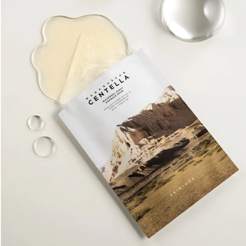SKIN1004 Madagascar Centella Watergel Sheet Ampoule Mask (10ea) (Cruelty-Free)