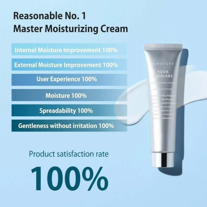 [FREE GIFT] S.NATURE Aqua Squalane Moisturizing Cream 10ml x2