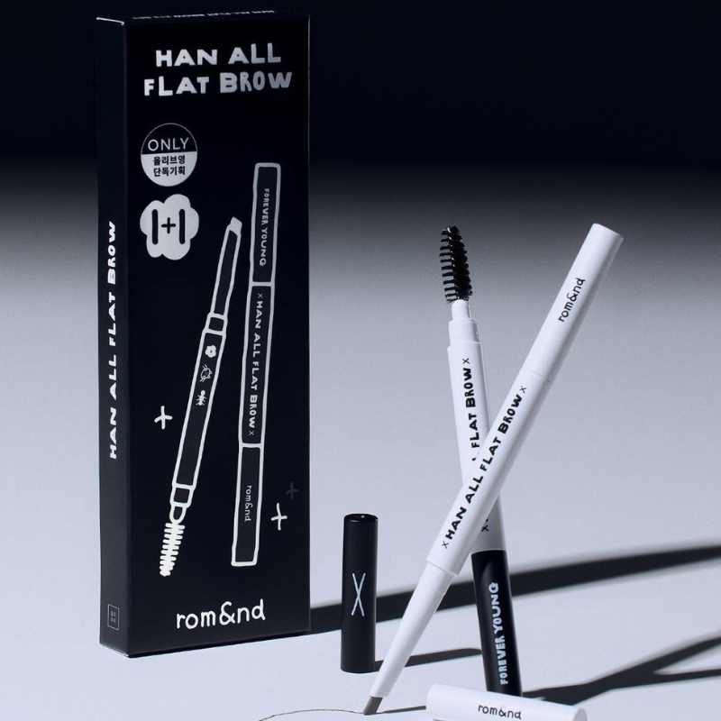 ROMAND X Inapsquare Han All Flat Brow 1+1 Set