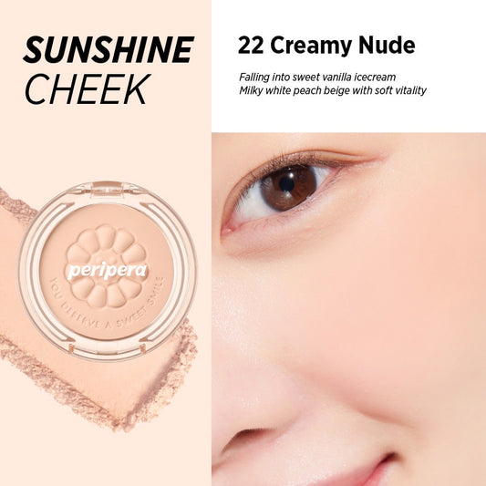 [CLEARANCE] [EXPIRY FEB 2027] PERIPERA Yakgwa Molyip Collection___Sunshine Cheek #22 Creamy Nude