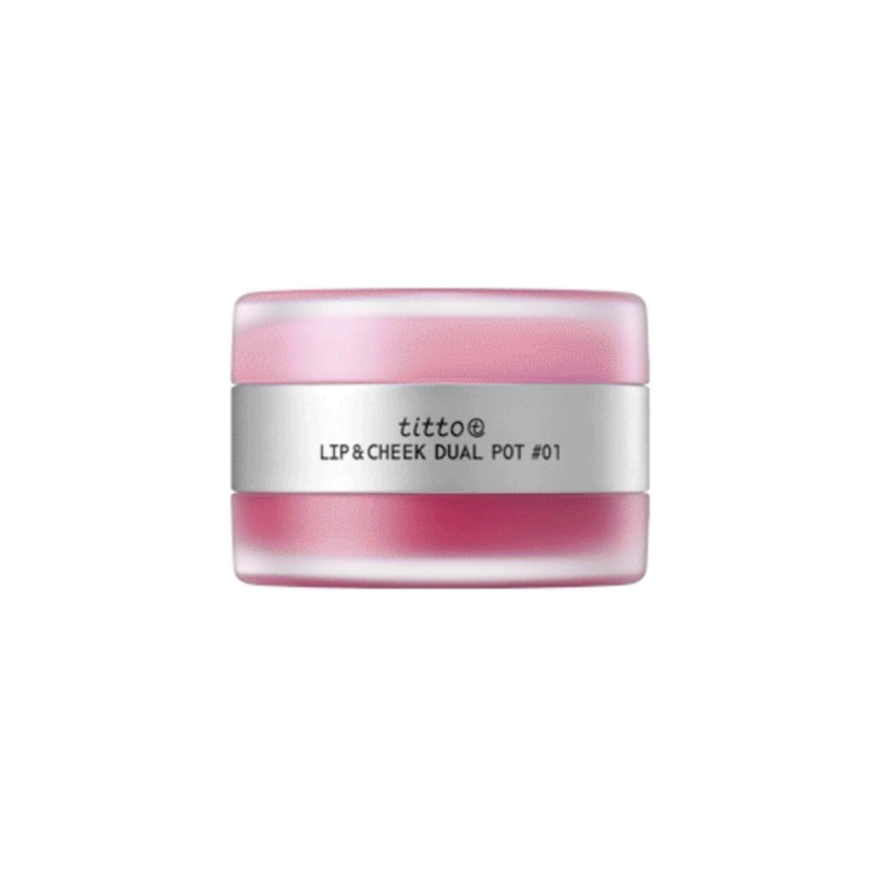 TITTO Lip & Cheek Dual Pot - 6 Colors to Choose