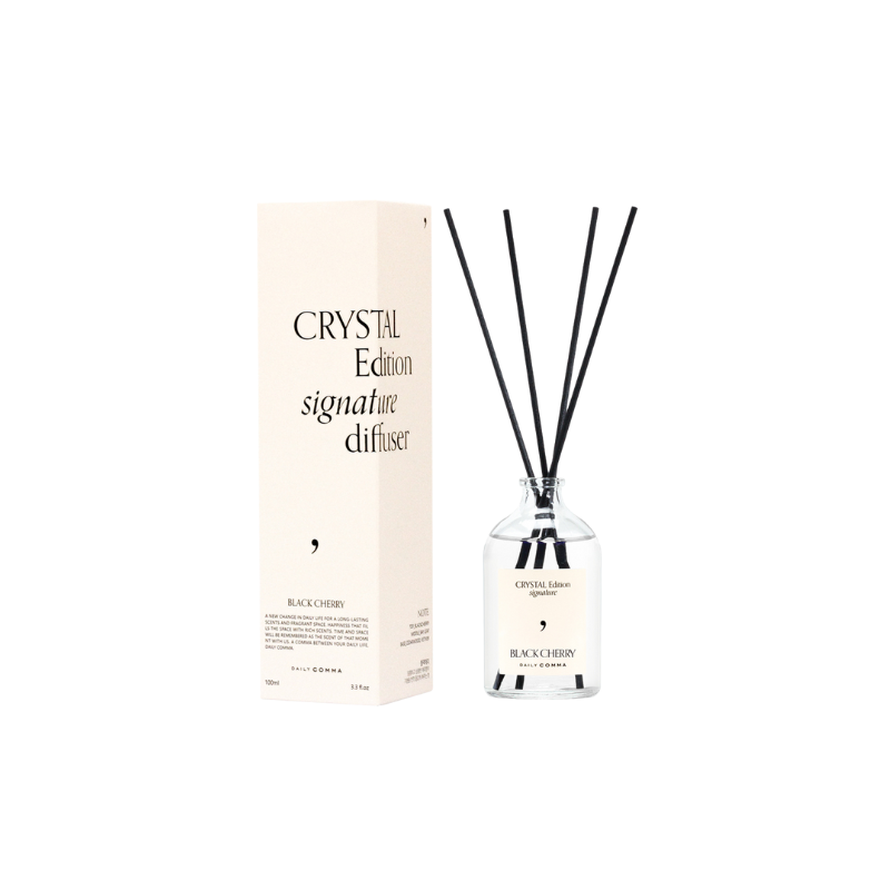DAILY COMMA Crystal Edition Diffuser Black Cherry 100ml