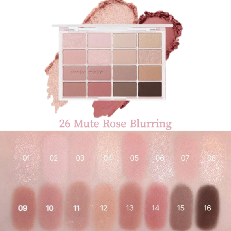 Signature Eye Essentials Set - Fillimilli Eye Brush Pro Collection + WAKEMAKE Soft Blurring Eye Palette