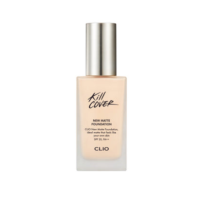 CLIO Kill Cover New Matte Foundation SPF20, PA++ (38G) [7 Shades to Choose]